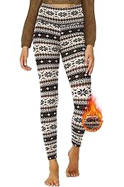DDOBB Thermische leggings voor dames, gevoerd, hoge taille, thermische legging, lang met binnenfleece, warme teddy, sportlegging, panty, thermische broek, loopbroek, winterkleding, 34-40