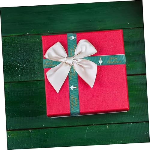 Miniatura 2 de SEWACC 2 Rolls Christmas Printed Ribbon Ornaments Ribbon Christmas Tree Ribbon Craft Making Ribbon Scrapbooking Ribbon Ribbons for Crafts Xmas Tree
