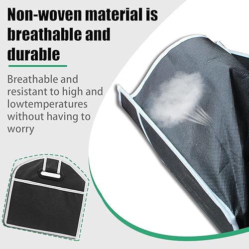 Miniatura 4 de Organizador de maletero de automóvil, organizador de almacenamiento plegable con 3 compartimentos, caja de almacenamiento para automóvil, bolsa