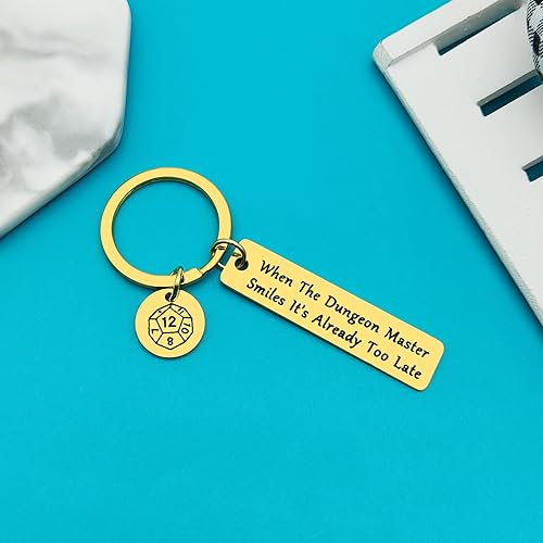 Miniatura 4 de Llavero de regalo de Dungeon Master When The Dungeon Master Smiles It's Already Too Late, regalos de Dungeons and Dragons, regalo de RPG, regalo