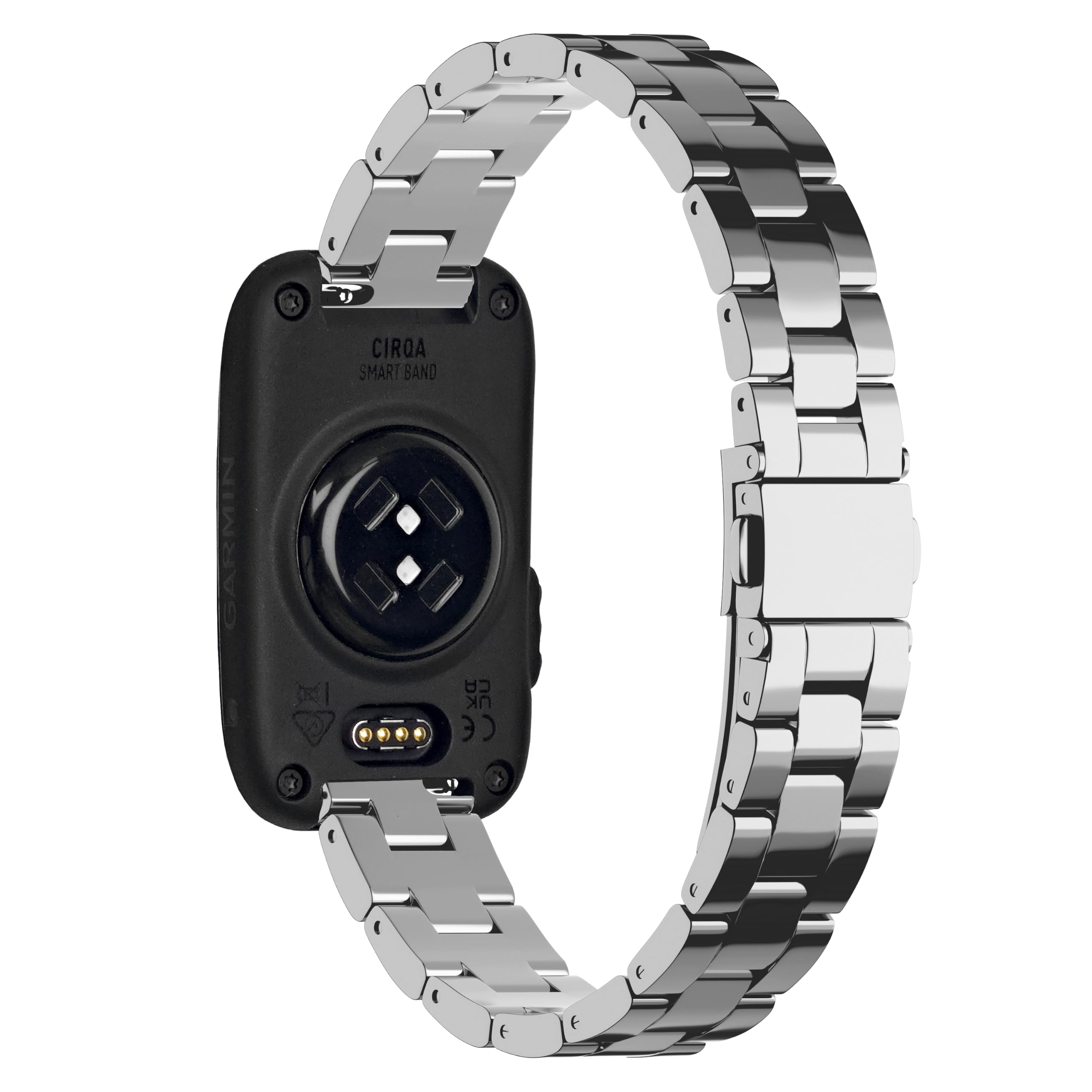 Compatible for Garmin Lily 2 Watch Band, 14mm Metal Classic Stainless Steel Replacement Accessory Women Compatible For Garmin Lily2 Band-image-12