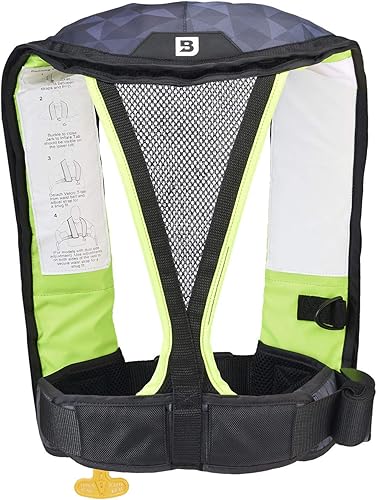 Miniatura 11 de BLUESTORM Atmos 40 Chaleco salvavidas inflable automático y manual para adultos Chaleco salvavidas aprobado por la Guardia Costera de los Estados