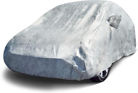 Budge Custom Rain Barrier Volkswagen Beetle Cover Fits Standard Volkswagen Beetle - Polypropylene with Waterproof Film, Gray C-1052