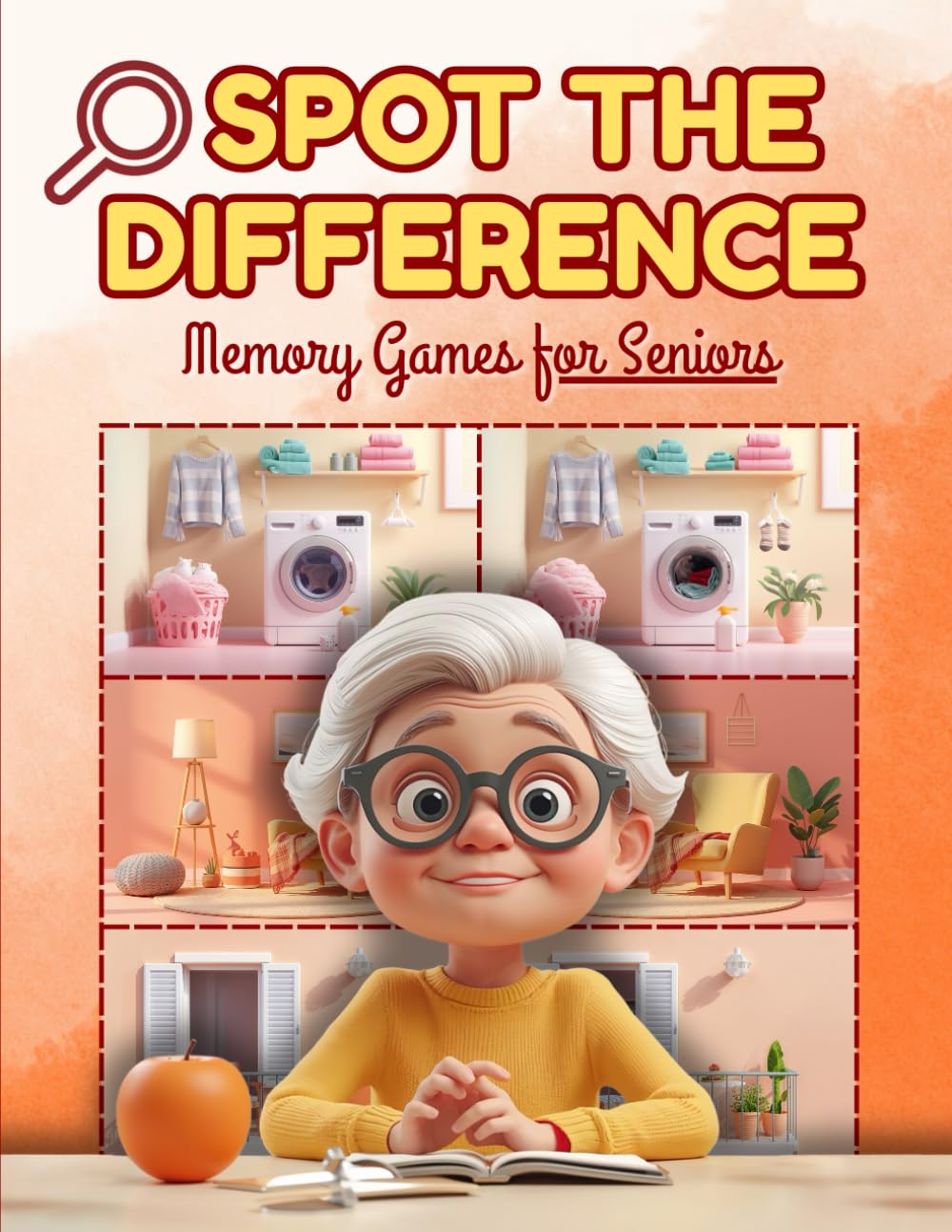 Spot the Difference - Memory Games for Seniors and Older Adults: Large Print Picture Puzzles with Easy-to-See Differences to Improve Memory, Focus, ... for Relaxation and Mental Stimulation