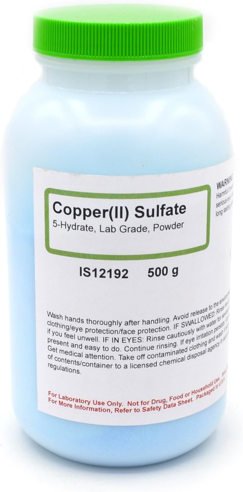 ALDON Laboratory-Grade Copper (II) Sulfate 5-Hydrate Powder, 500g - The Curated Chemical Collection