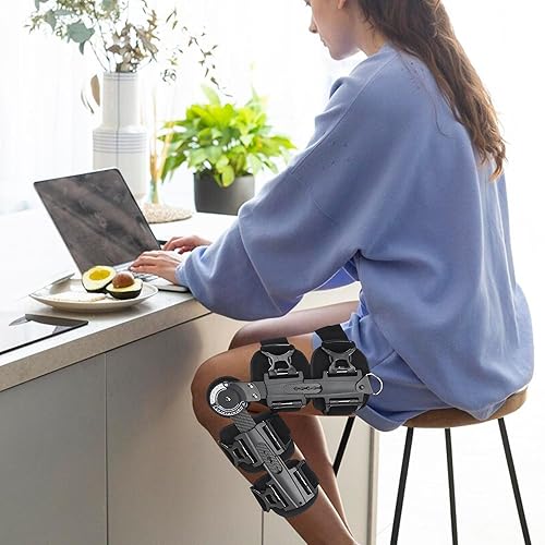 Miniatura 8 de Rodillera ROM con correa para el hombro, rodillera con bisagras, inmovilizador, soporte ortopédico de rodilla para rótula ortopédica, ortesis para