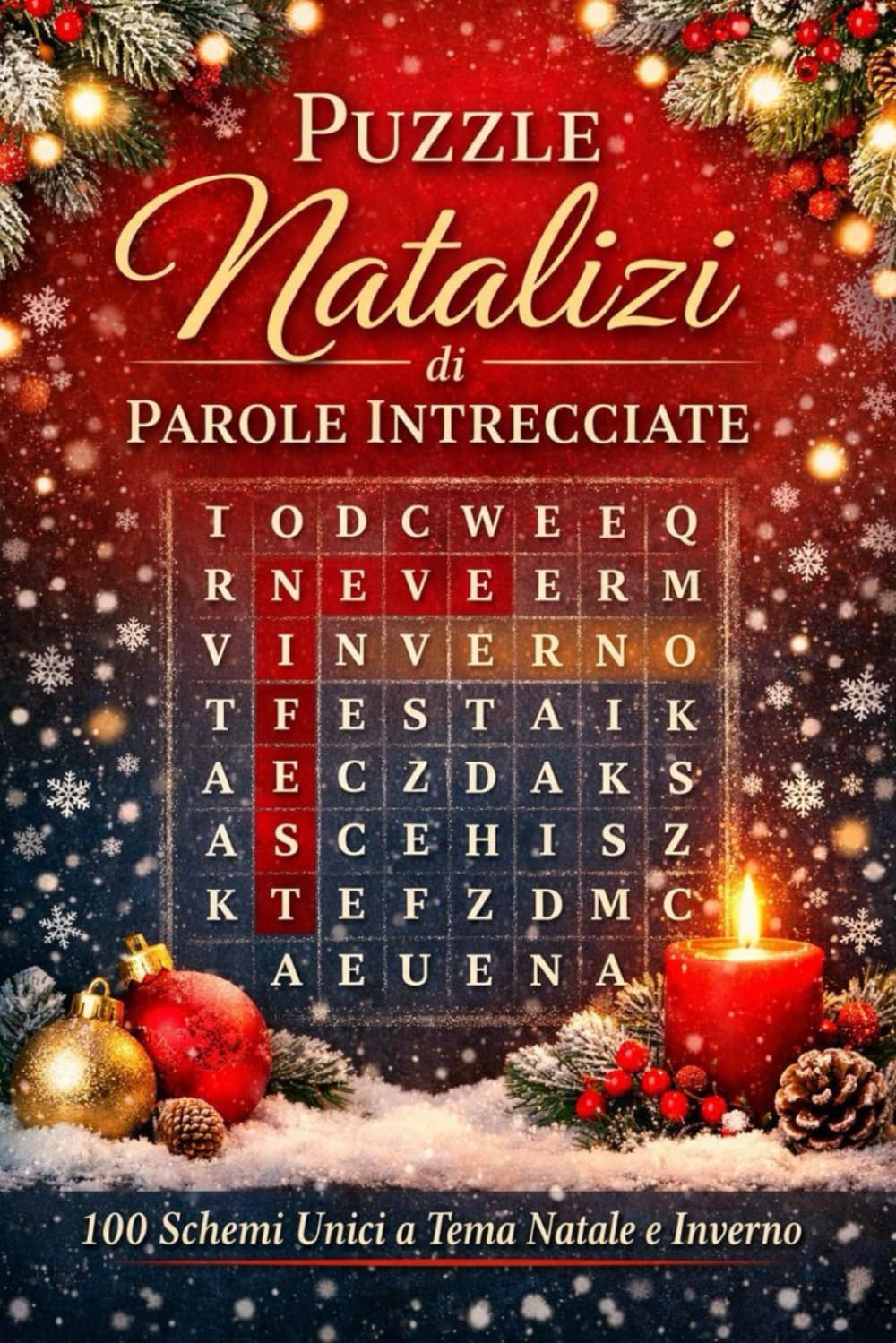 Puzzle Natalizi di Parole Intrecciate: 100 schemi unici