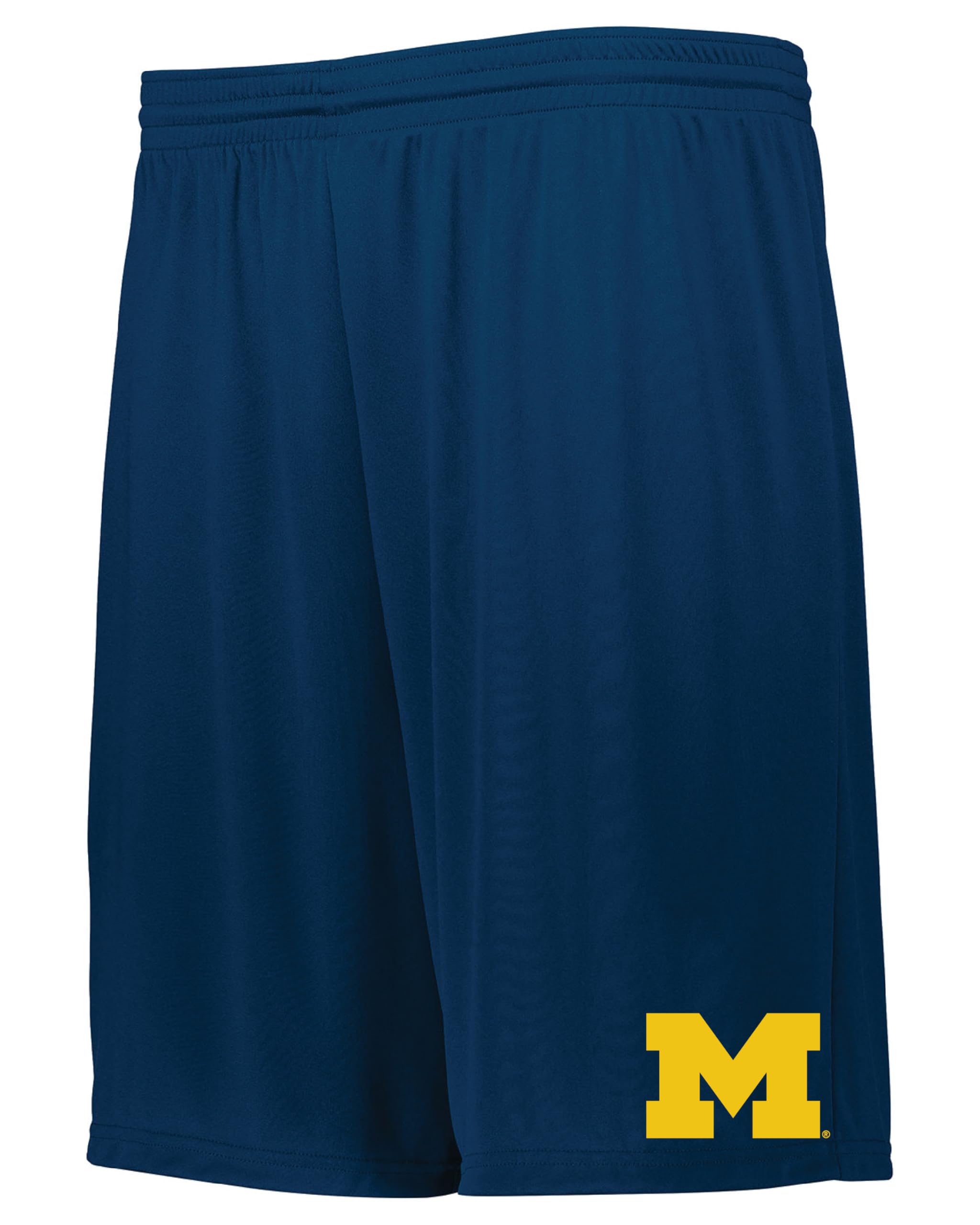 J2 Sport University of Michigan Shorts with Pocket – NCAA Cotton Collegiate Jersey Short, Navy