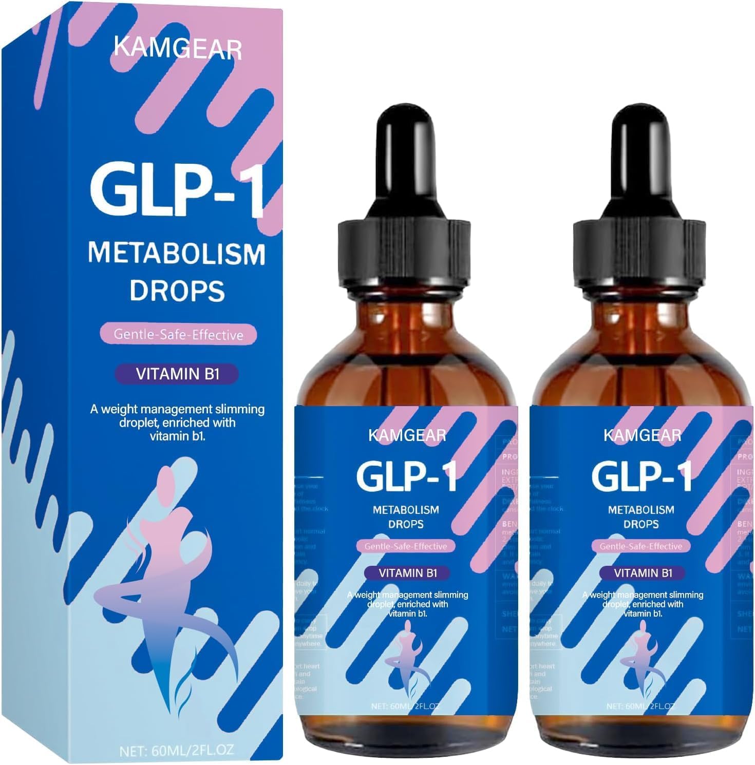 Product image of 60ML-GLP-1 Supplement Drops for Women and Men, Fast and Easy to Use-2PCS