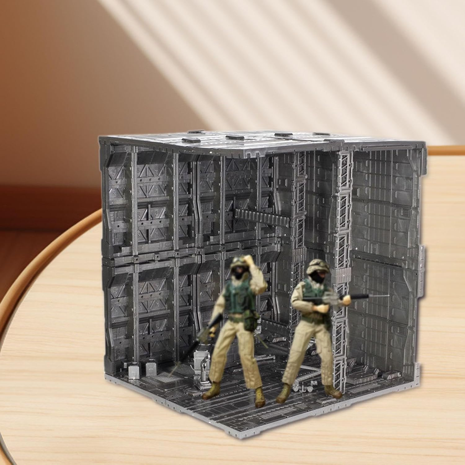 Base for Action Figures and Diorama Base As A Model Kit and Storage Rack with Simple Assembly Made of PP Material for Collector, Style E
