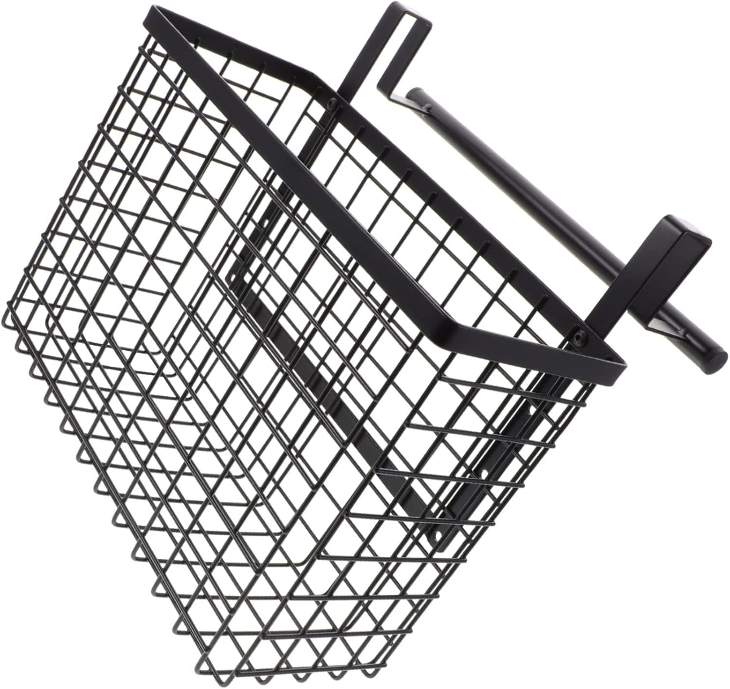 Hanging Cabinet Door Basket Organizer Sturdy Sundries Rack for Kitchen Bathroom and Utility Room Space-saving Vegetable Spice Container Easy Installation Water-resistant Design