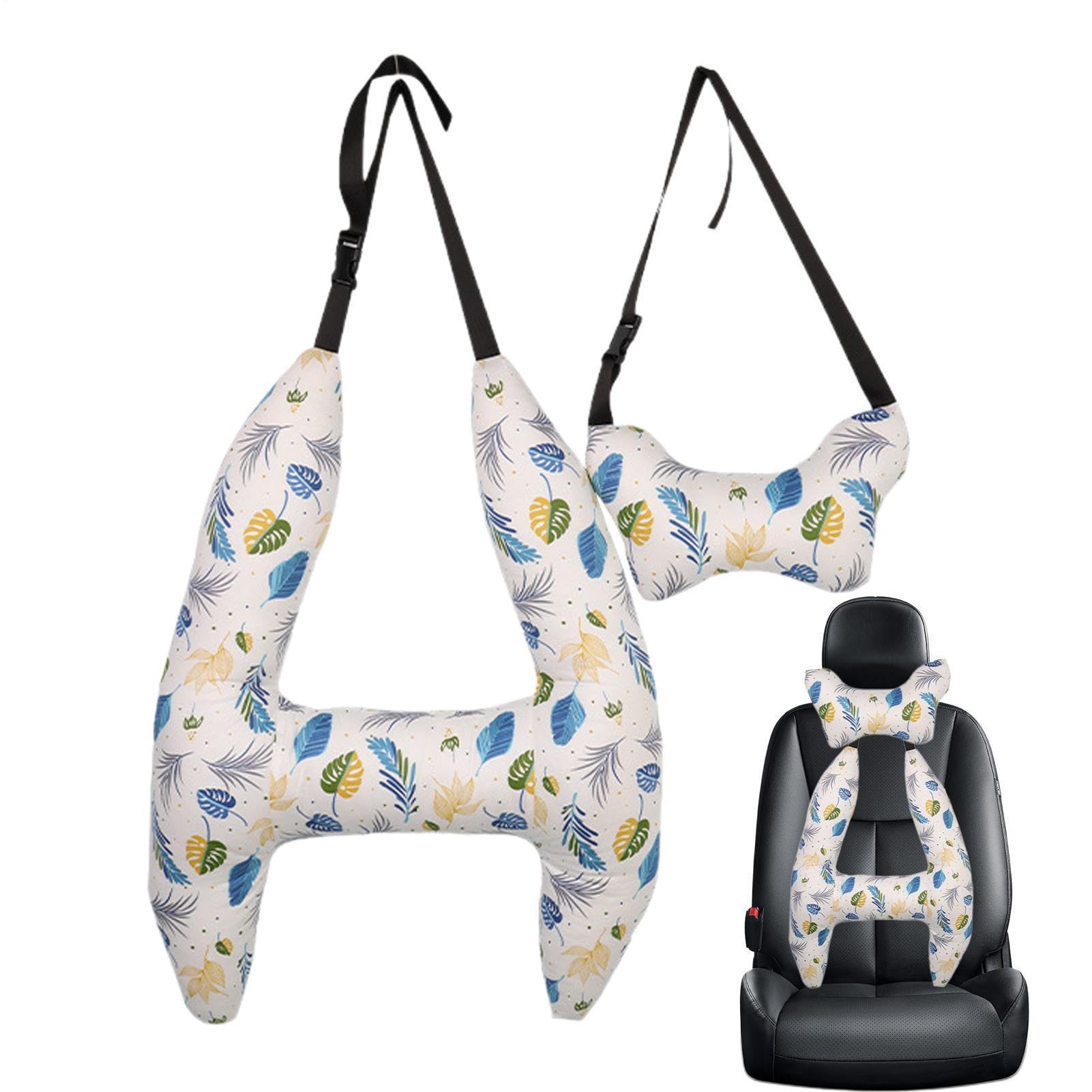 Almohada para el cuello de viaje,Almohada para reposacabezas del coche | Almohada de coche para niños Soporte Corporal N