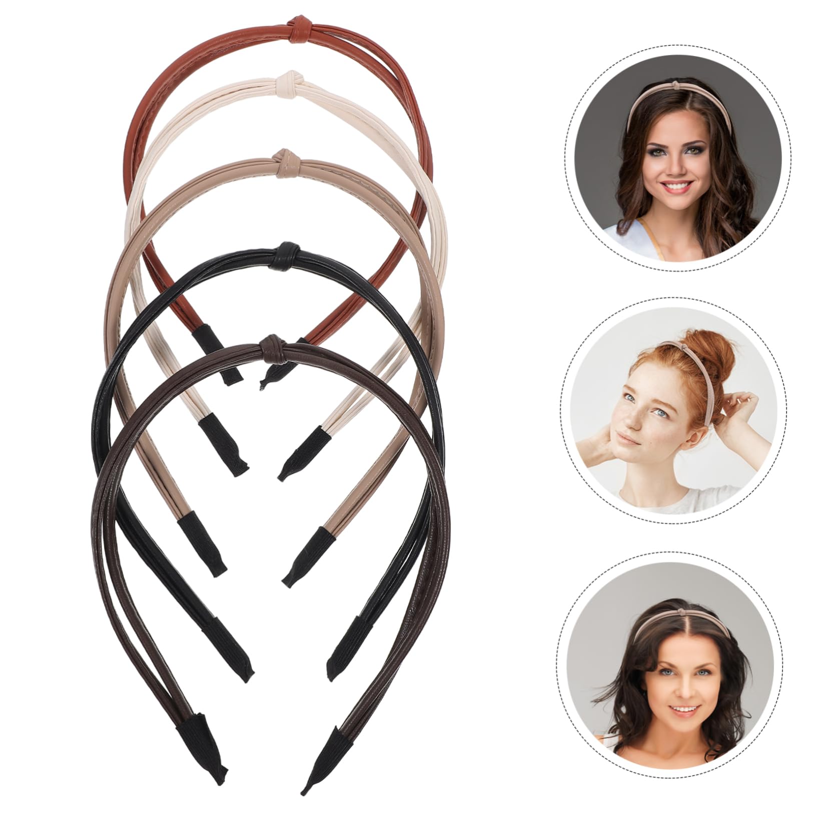FRCOLOR 25 Piezas venda bandana headband diadema para mujer diademas de mujer para el cabello diademas de diadema de para es finas para cuero
