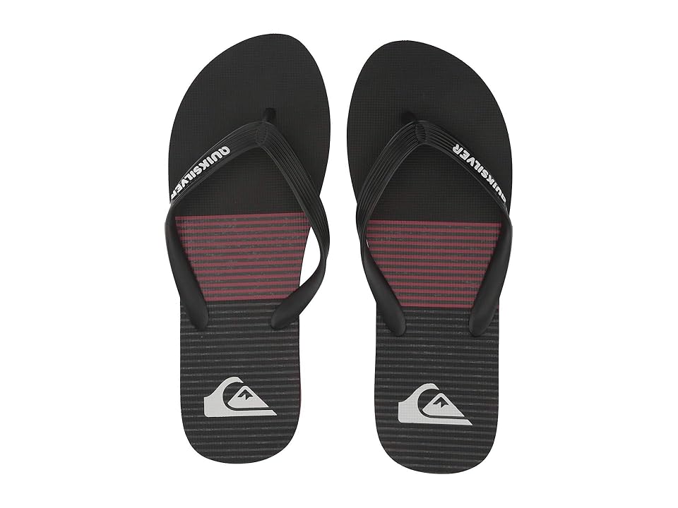 

Quiksilver Molokai Print (Black/Red/Grey) Men's Sandals, Gray
