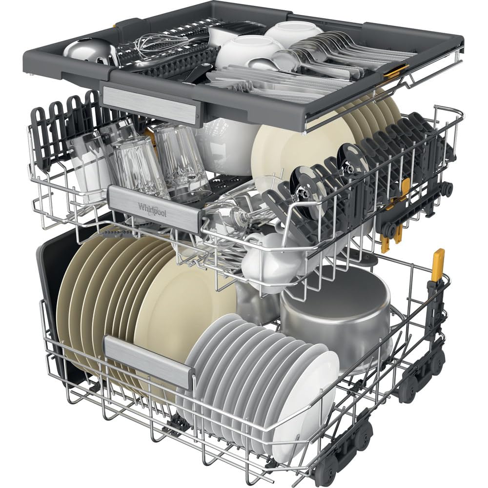 Lavavajillas Whirlpool W7FHP43X Clase C 15 Servicios 43 db Acero Inoxidable