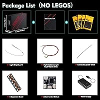 Vista 4 de VONADO Luz LED de control de luz compatible con Lego The Mandalorian Helmet 75328 (solo luces, sin modelos), kit de iluminación creativo, accesorios