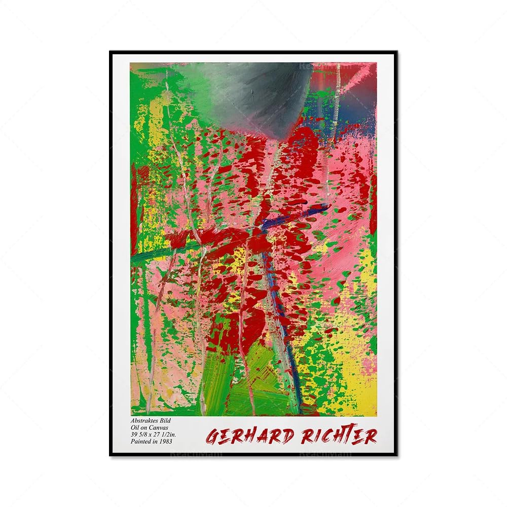 ゲルハルト・リヒター ポスター Amazon.co.jp: 有名なゲルハルトリヒターポスター抽象絵画ゲルハルト