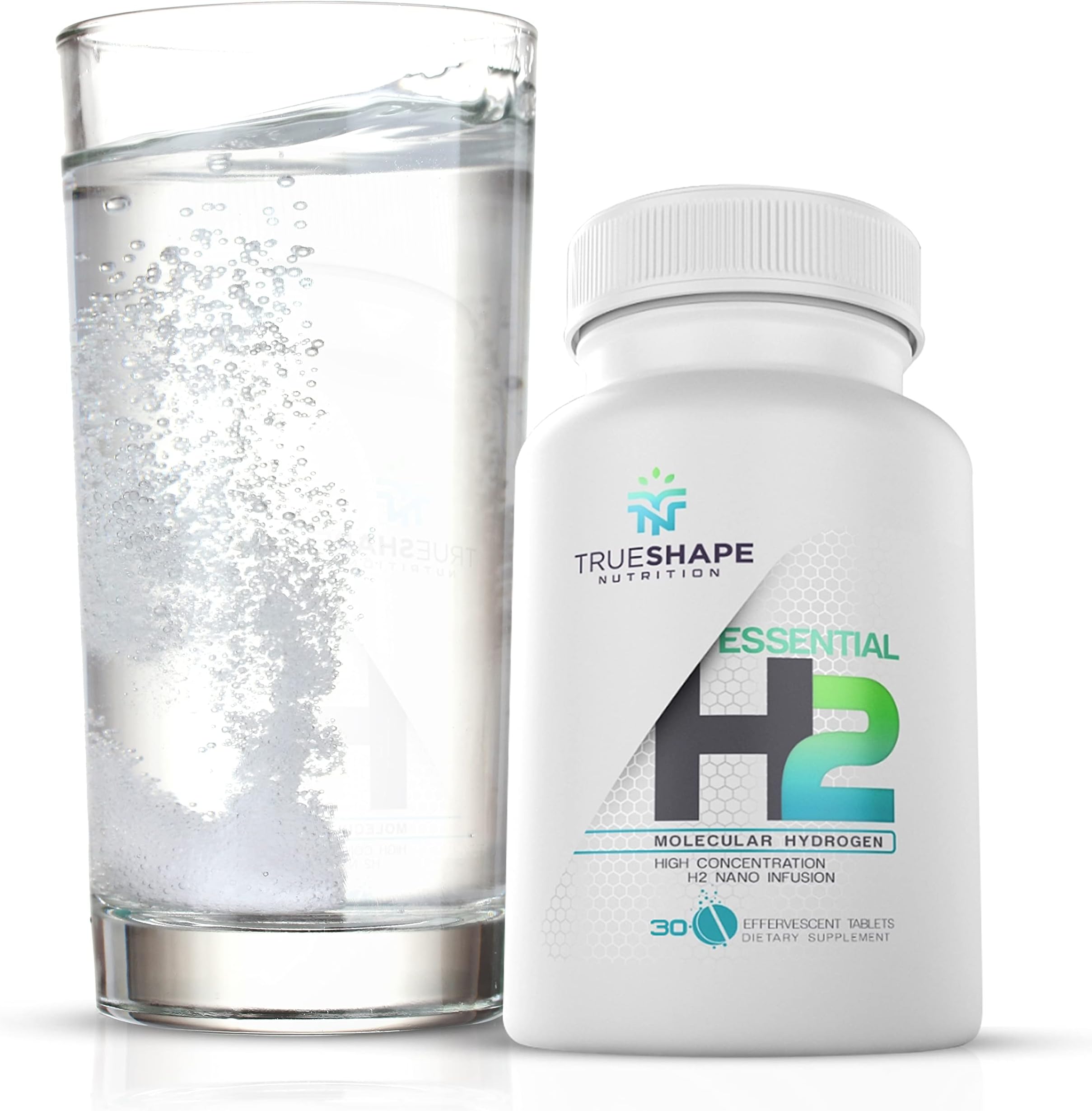 Essential H2 Fizzy Molecular Hydrogen Tablets for Water Nutritional Supplement (30 Servings)