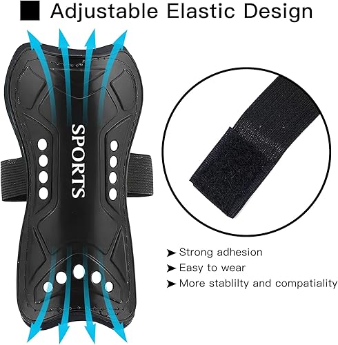 Miniatura 4 de Espinilleras de fútbol para niños y jóvenes, espinilleras y espinilleras para niños y niñas