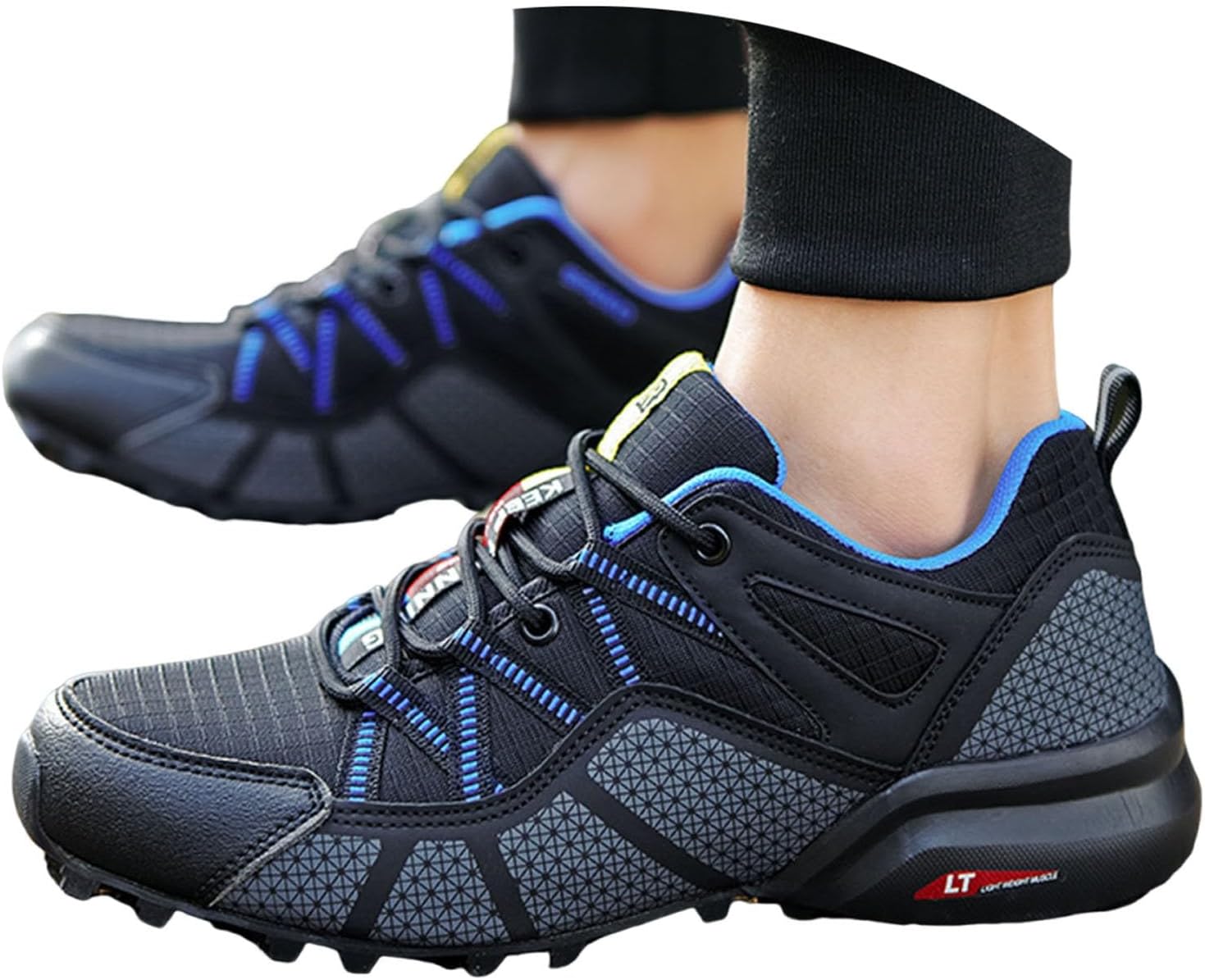 Men's Water-Resistant Hiking Boots, Lightweight with Cushioned Sole for Outdoor Trekking - Image 2