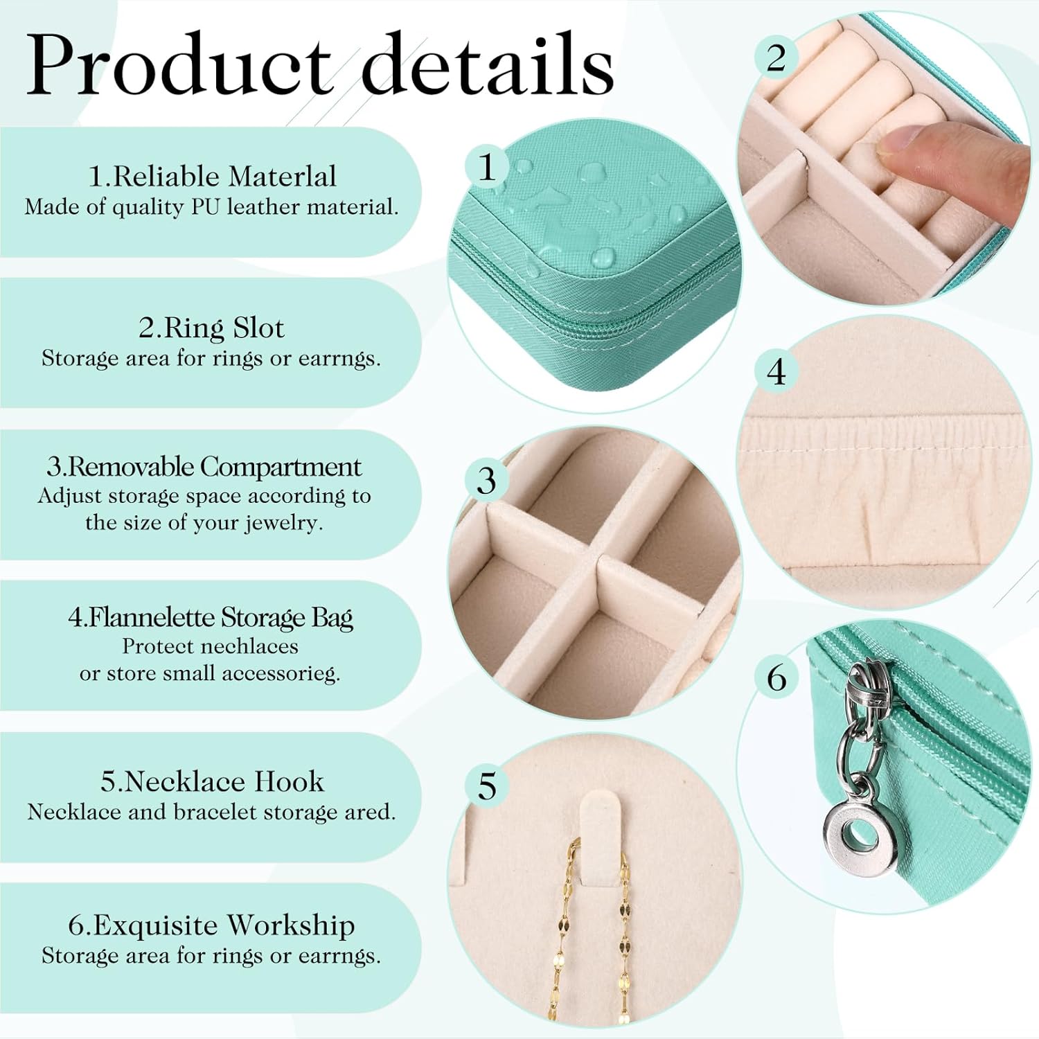 MAQUITA 12 Pcs Mini Travel Jewelry Case Bridesmaid Proposal Gift Boxes, Small PU Leather Earring Organizer, Bulk Travel Accessories Portable Jewelry Holder