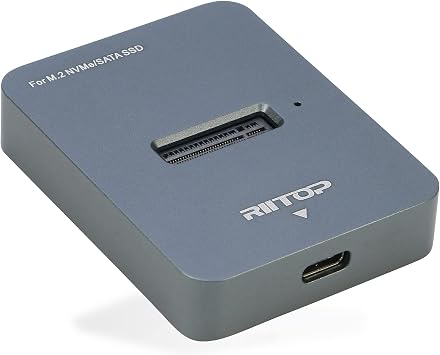 M.2 to USB Docking Station, NVMe to USB-C Reader Adapter for Both M.2 M Key NVMe SSD and B+M Key SATA-Based SSD Enclosure