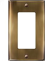 Vista 1 de ENERLITES Placa decorativa de pared metálica para interruptor o tomacorriente, acero inoxidable 201, tapa de tomacorriente, resistente a