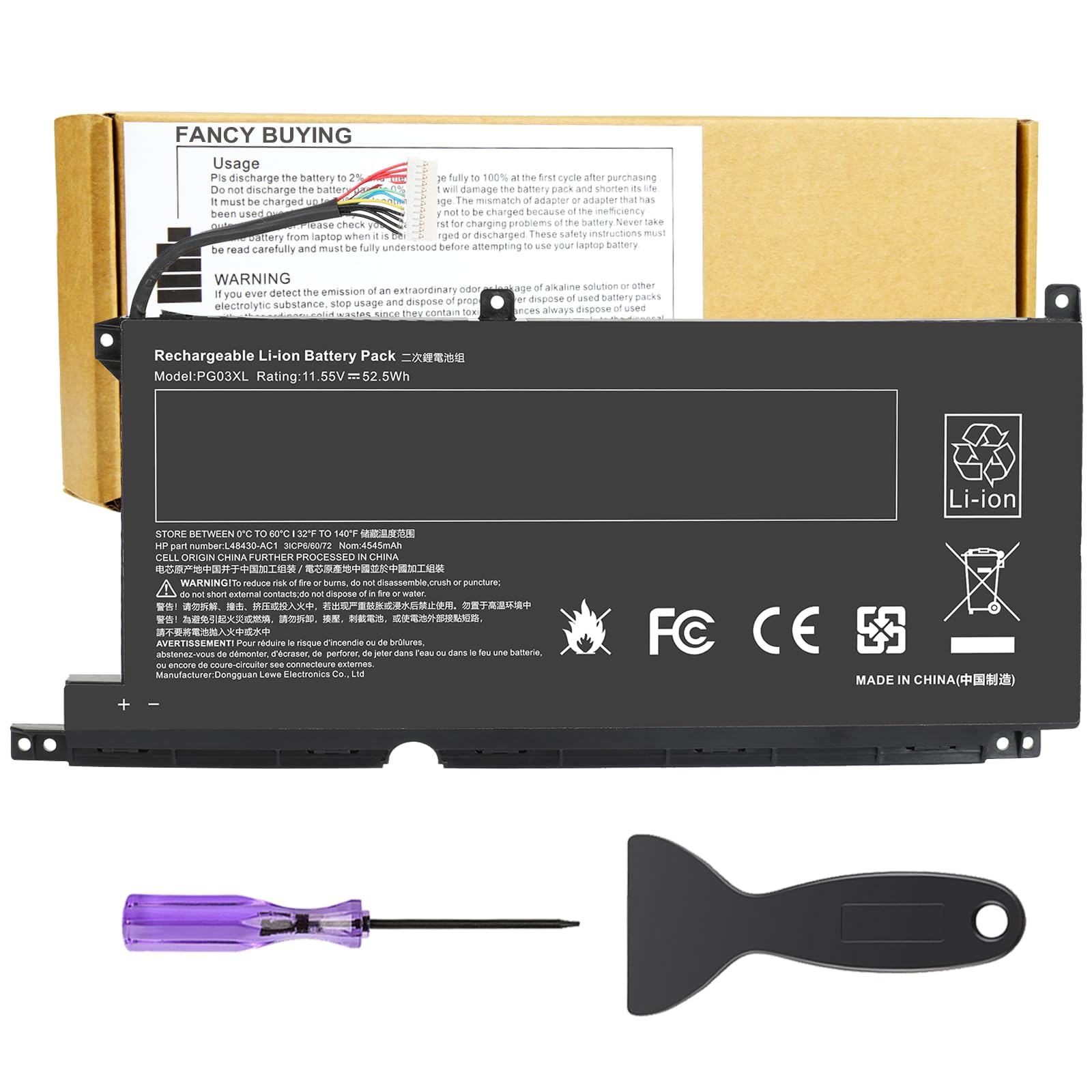 Amazon.com: PG03XL Battery for HP Pavilion Gaming 15-DK 15T-DK 15