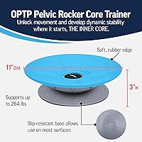 Vista 2 de OPTP Pelvic Rocker Core Trainer - Disco de equilibrio para la estabilidad del core, entrenamiento del suelo pélvico y ejercicio abdominal inferior