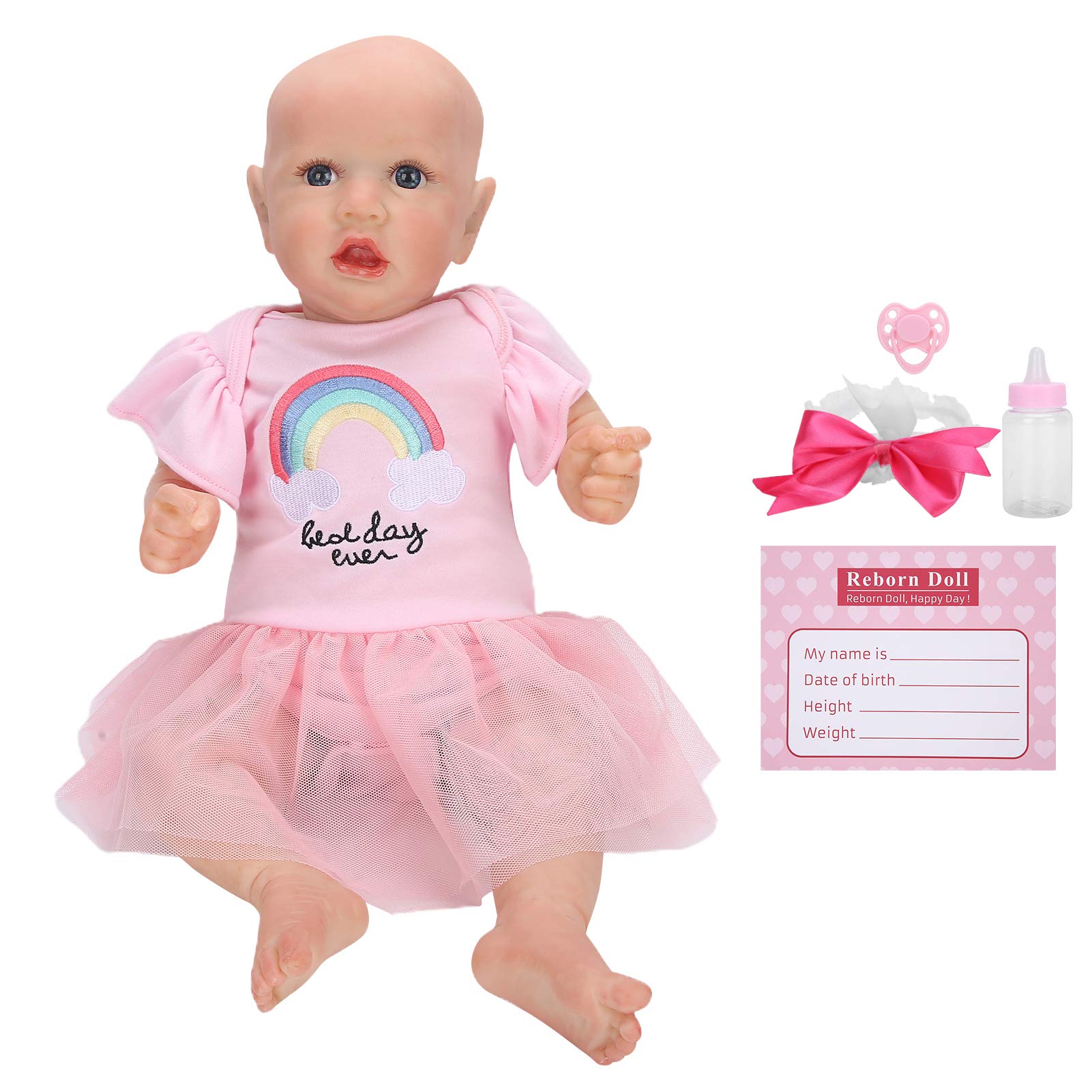 Buy 20In Reborn Doll Set, Simulation Baby Doll, Lifelike Blue Eyes Hand