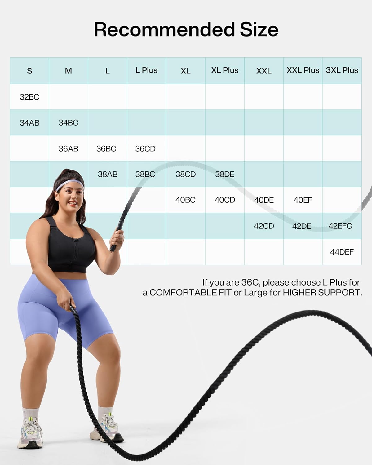 High Impact Zip Front Adjustable Sports Bra No Bounce Criss Cross Plus Size Bras for Women Workout Running - Image 9