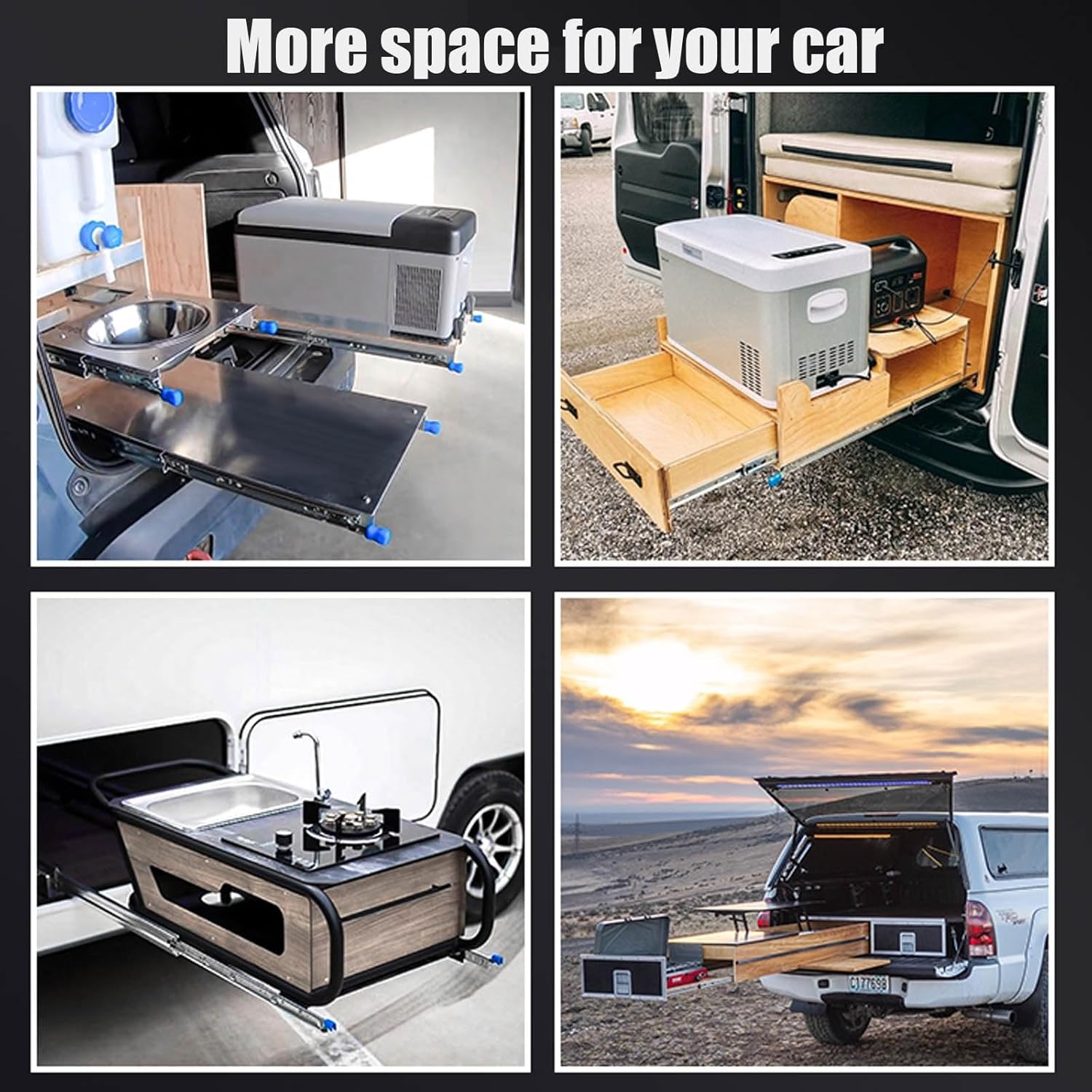 Heavy Duty Drawer Runners 800-1450mm, Full Extension Ball Bearing Slides, 120kg Load Capacity, Side Mount with Lock, 1 Pair - Perfect for Smooth Storage Solutions