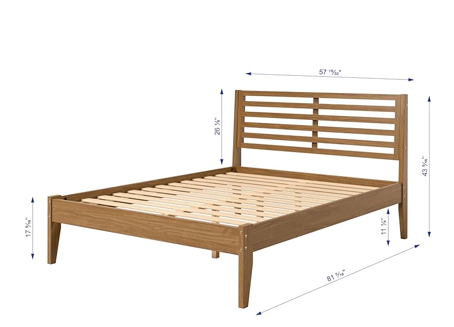 Amazon.com: Donco Kids Roan Full Urban Oak Platform Bed