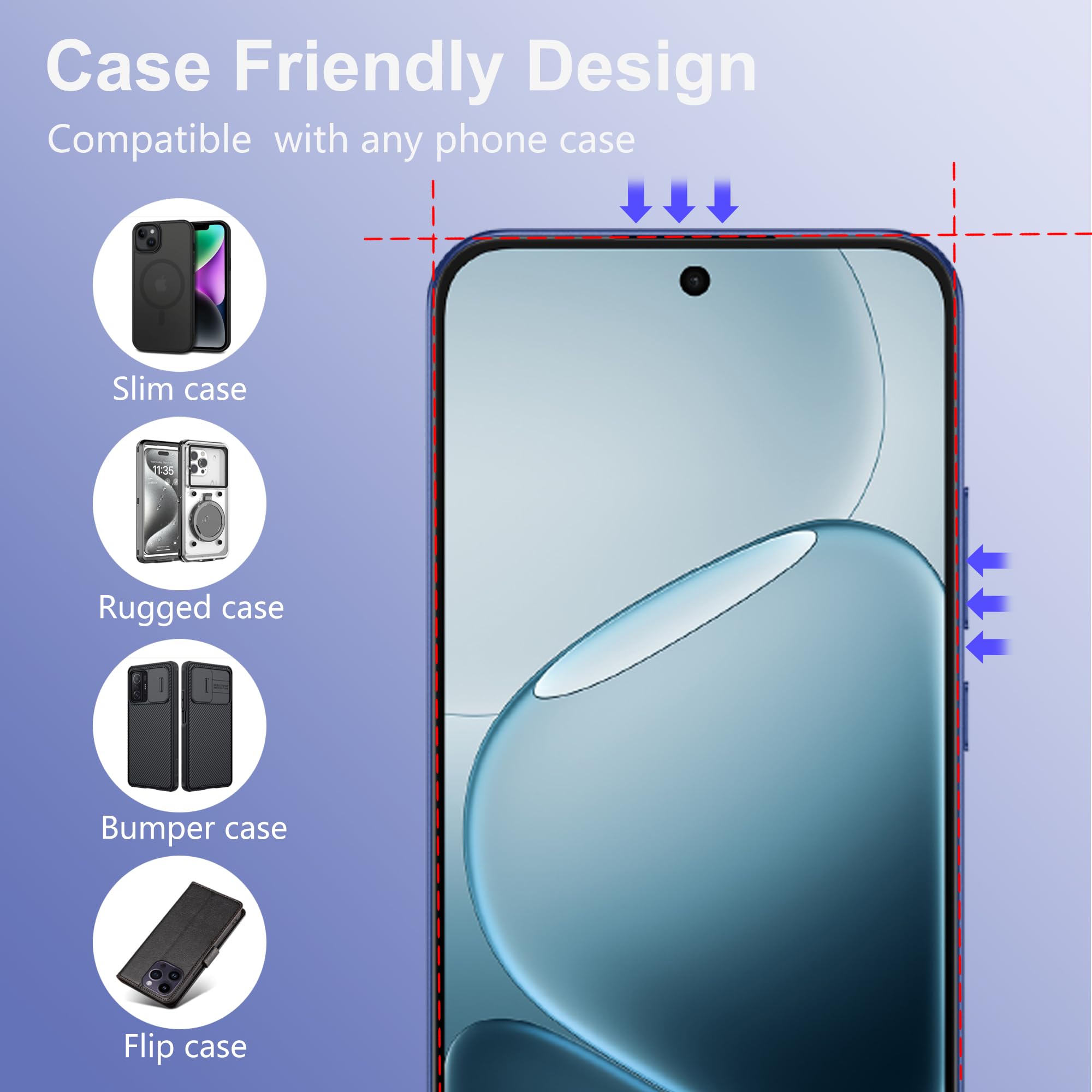 TingYR 2 Pezzi Vetro Temperato Per Oppo Reno6 PRO 5G, Pellicola Protettiva 9H Anti Graffio, Anti Impronte, Facile Installazione, Nessuna Bolla