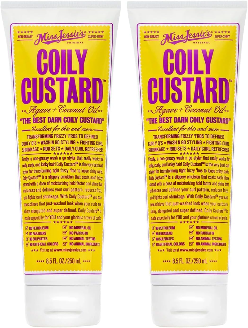 Coily Custard Unisex Emulsion 8.5 oz (Pack of 2)