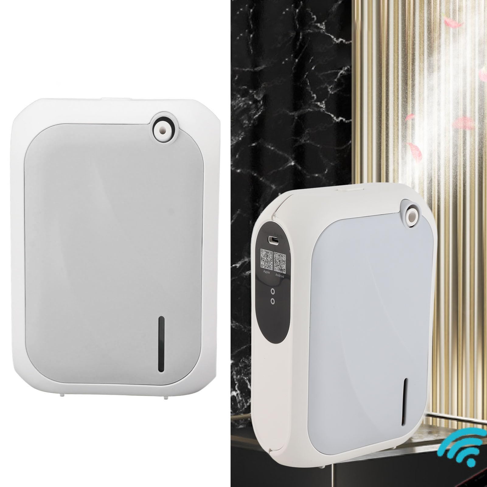 Cosiki Humidificador Compacto del del Difusor del Aire XS105 con el Temporizador para los PP Ligeros de los Hoteles y de Balnearios 140ml (Gray)