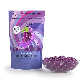 LEVO Gummy Mix 3 Pack Bundle - Orange Creamsicle, Grape Soda, Frosted Marshmallow - Make Your Own Infused Gummies - Each Bag Makes 64 Gummies - 3 Pack