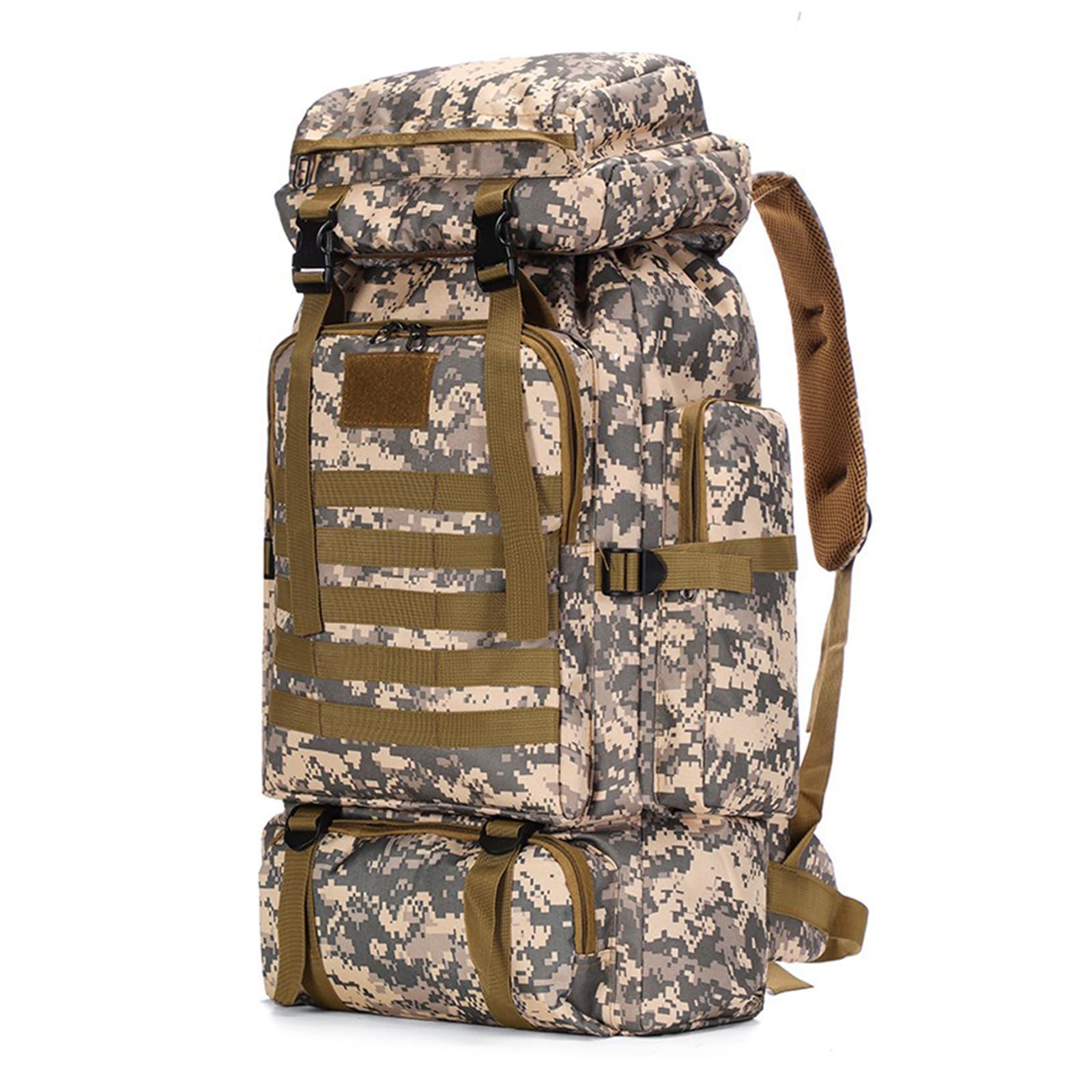 CINGHI LUSSO Hiking Backpack 80L Rucksack for Men Women Military Tactical Backpack Waterproof Molle Daypack Large Bag for Camping Travelling Trekking Outdoor Survival Back Pack
