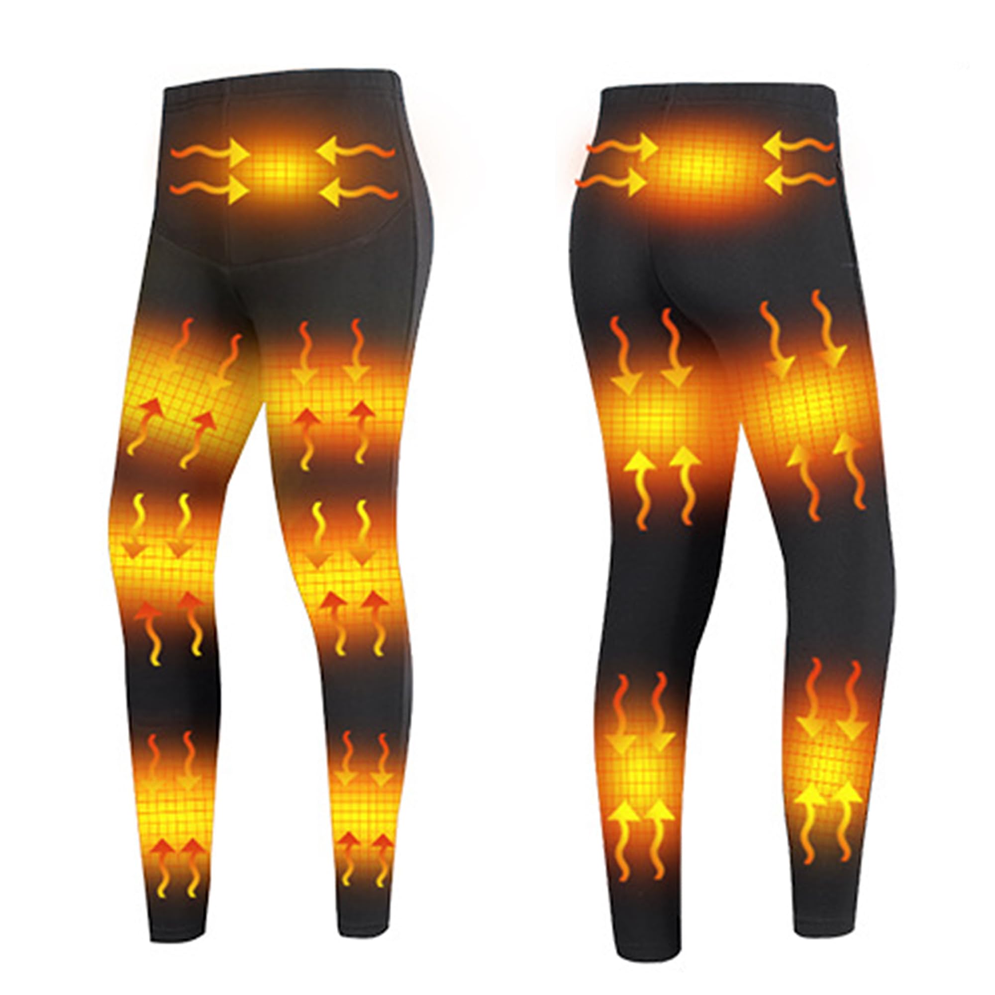 Pantaloni riscaldati da Donna con 12 Zone riscaldate, Biancheria Intima Termica elettrica, Leggings riscaldanti Lunghi per Caccia e Ciclismo