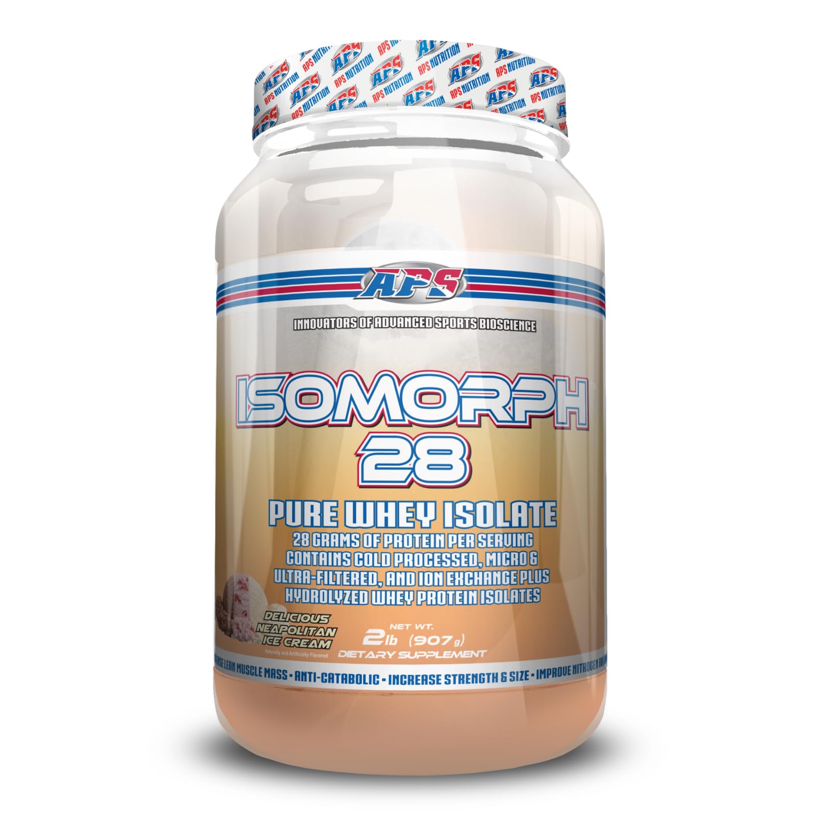 APS Nutrition Whey em pó sabor Neapolitan Ice Cream, 908 g