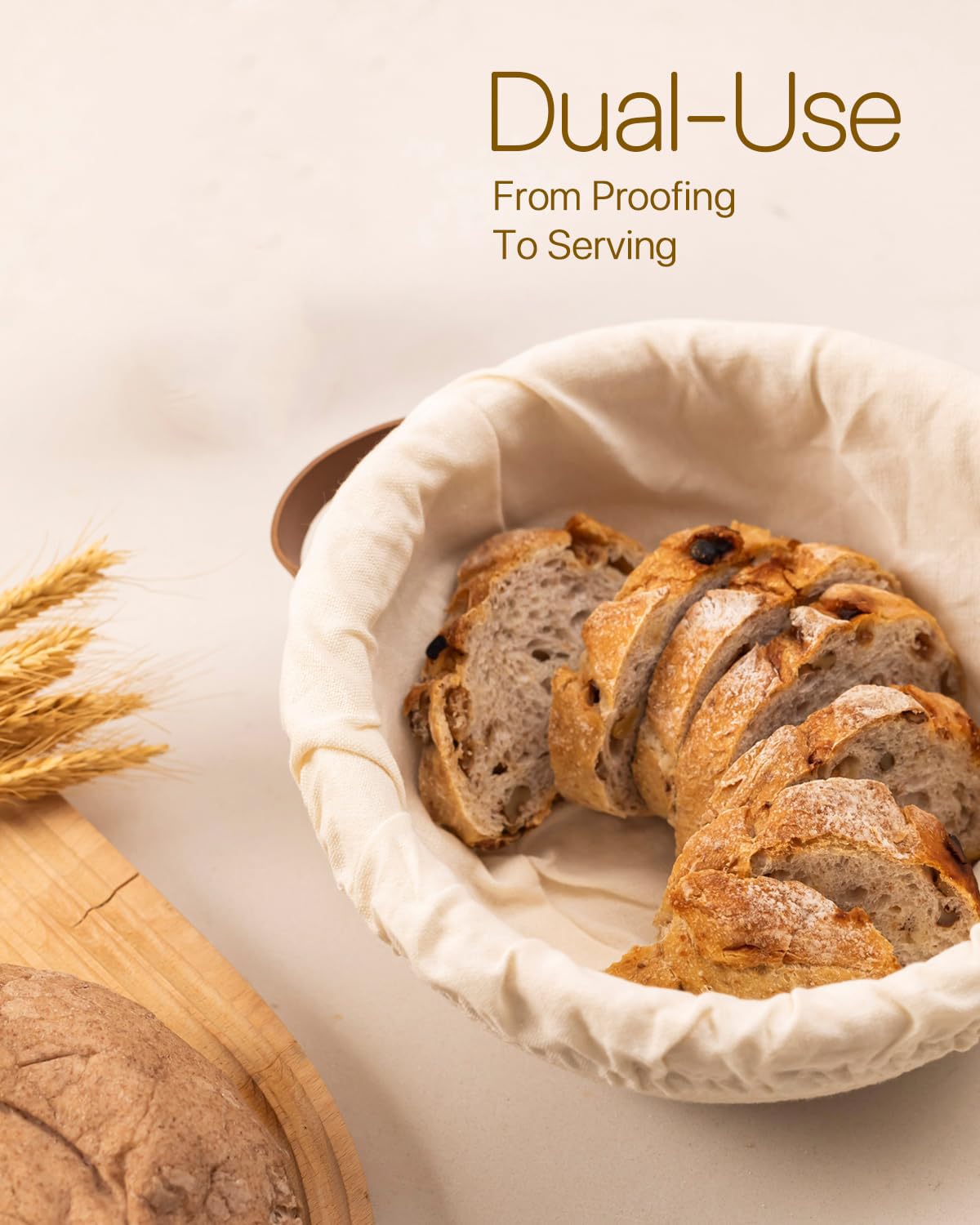 Gärkörbchen Starterset,Sauerteig Starter Set,Gärkorb Brot Set,Brotgärkörbchen,Brotbacken Startver Set,Gärkörbchen aus Baumwollseil,Sauerteig Starterglas mit Backzubehör