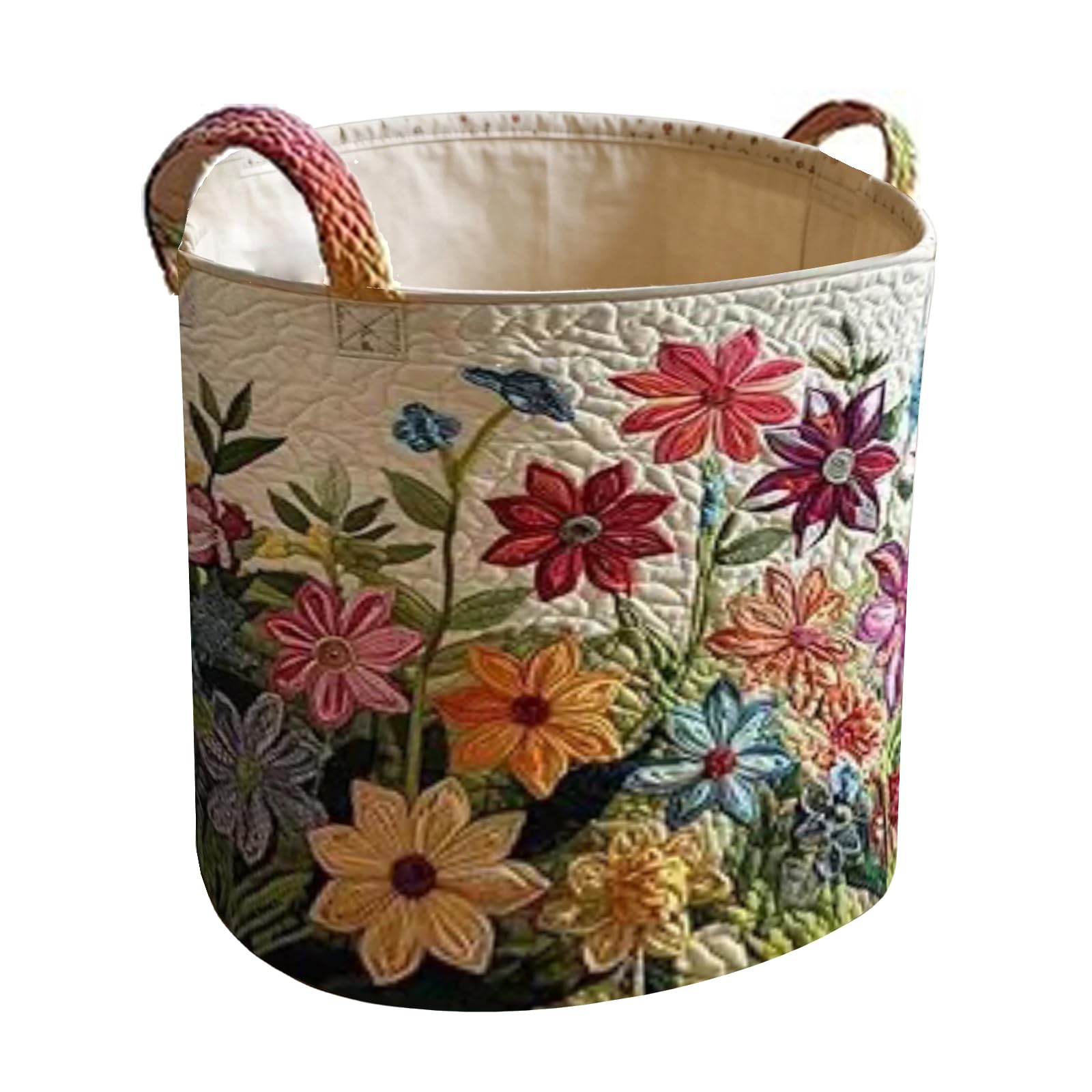 Limtula Type 18 Multipurpose Foldable Dirty Clothes Hamper With Bohemians Floral Pattern And Handles Modern Patterned Laundry Solution Polyester Collapsing Laundry Bin