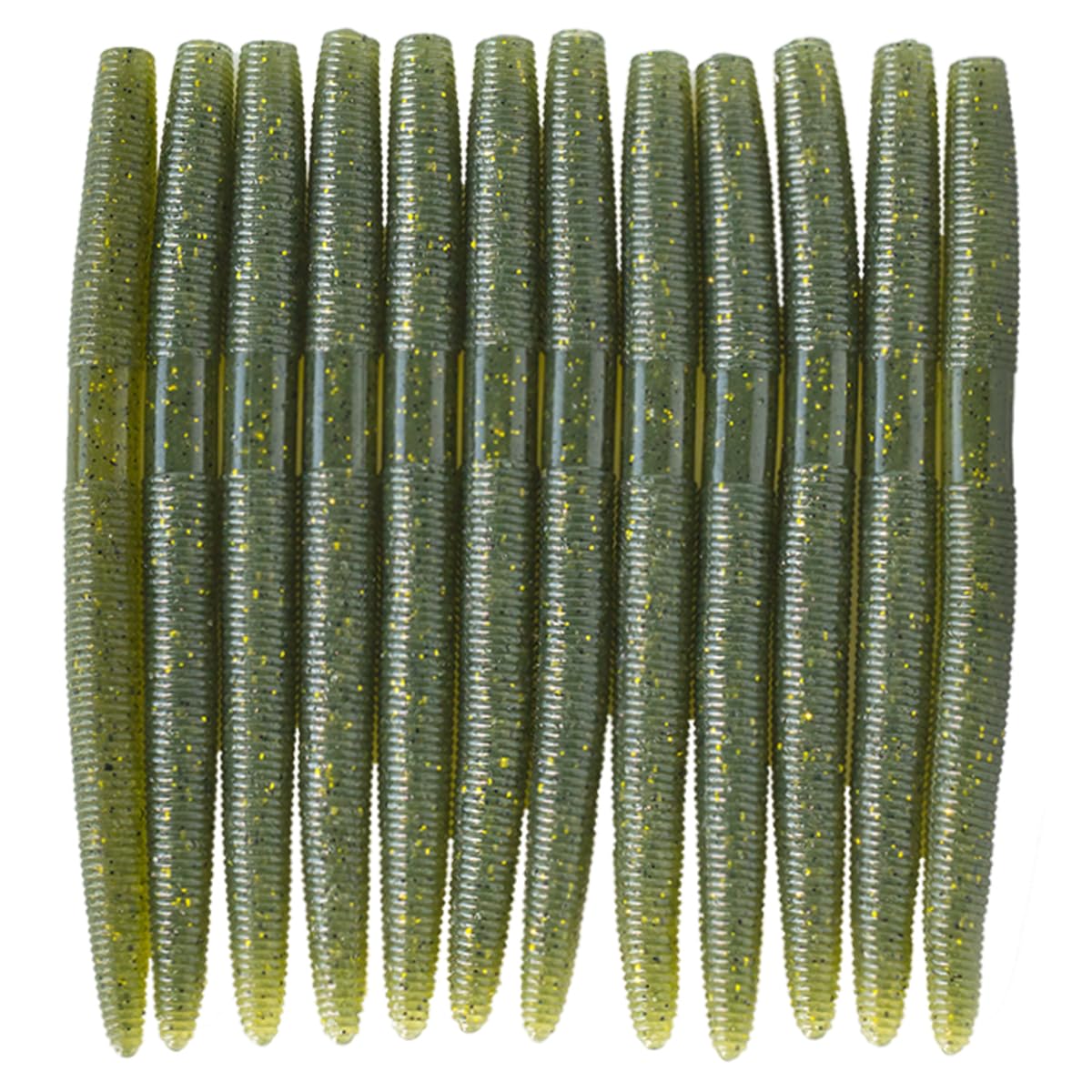 Señuelos blandos tipo Senko de gusano recto de 13 cm para pesca de lubina con montaje Wacky Rig