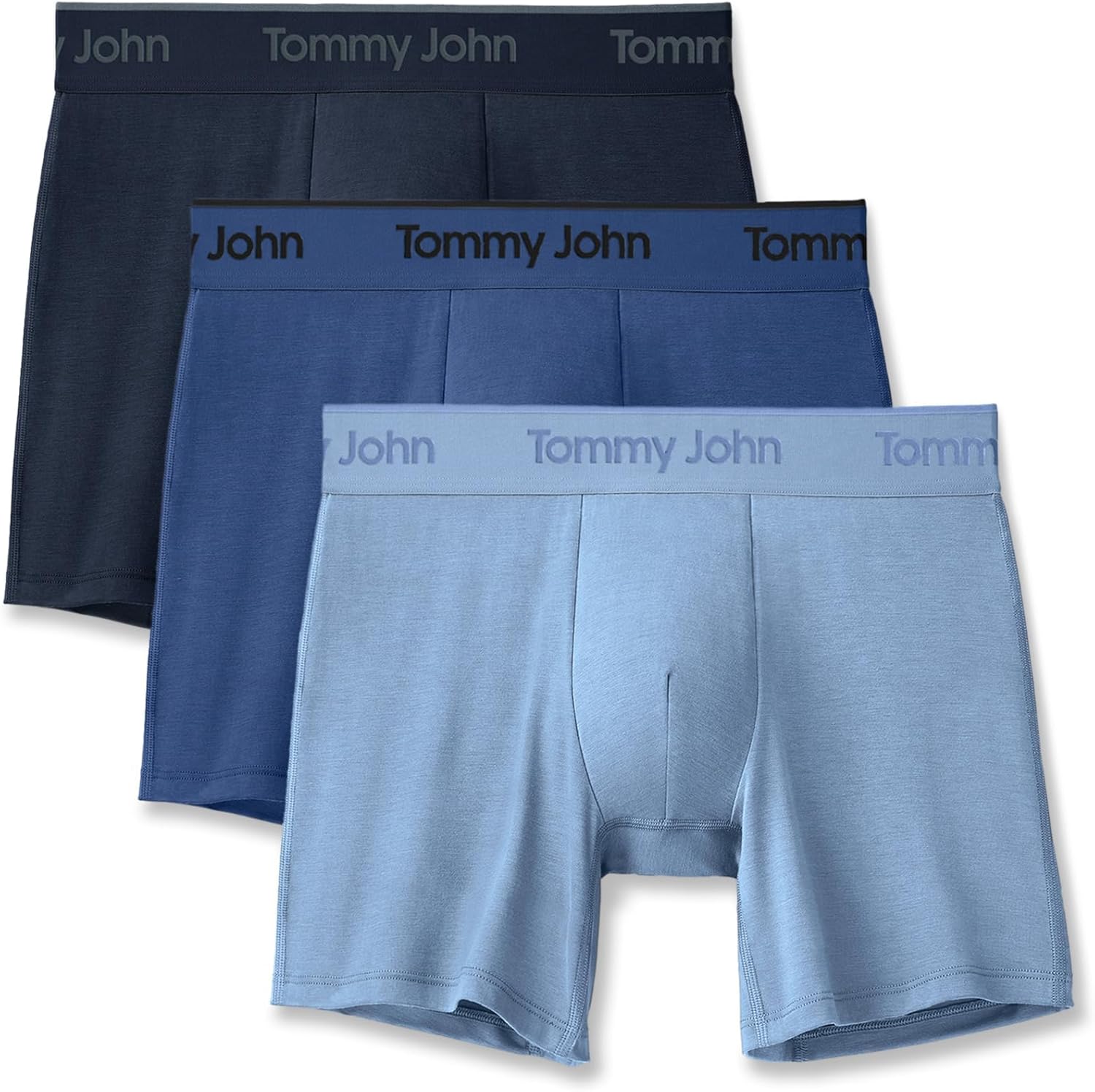 Tommy John Men's Second Skin 6" Boxer Briefs 3 Pack
