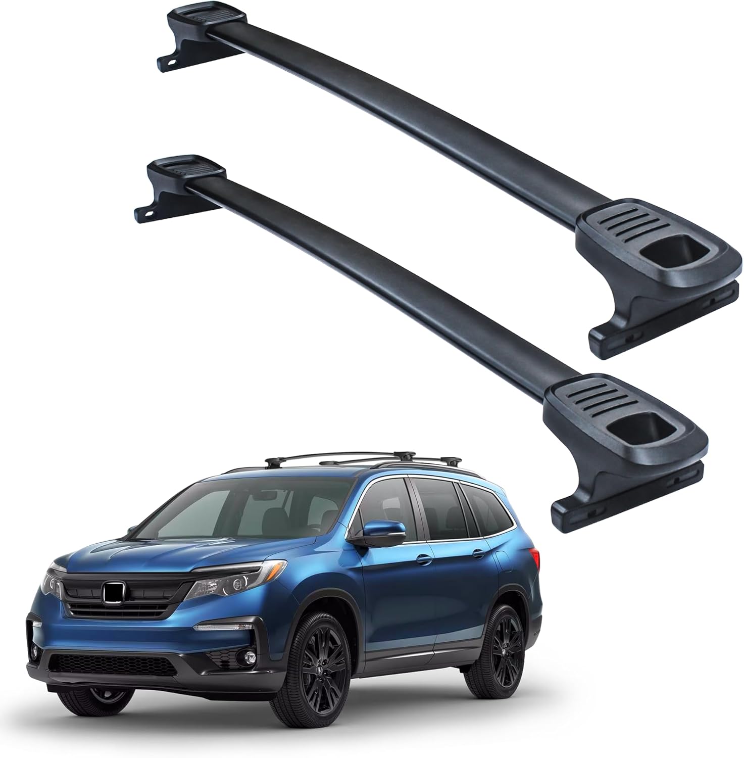 DBXB-RV Roof Rack Crossbars Compatible with Honda CR-V 2023 2024 2025 Heavy Duty 300lb FullAluminum Black Matte.