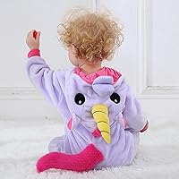 Vista 37 de TONWHAR - Mameluco con capucha, fantástico disfraz infantil de varios animales, como tigre o dinosaurio Multi