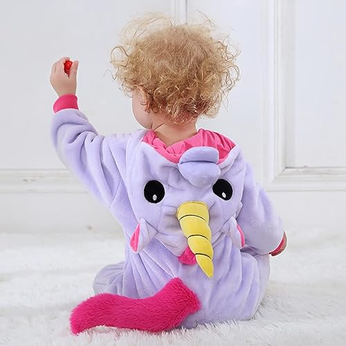 Miniatura 37 de TONWHAR - Mameluco con capucha, fantástico disfraz infantil de varios animales, como tigre o dinosaurio Multi