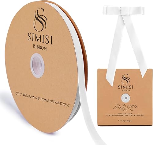 Miniatura 48 de Cinta de terciopelo rosa de 5/8 pulgadas, 25 yardas para árbol de Navidad, envoltura de regalos, ramo de flores, decoraciones de corona, fabricación