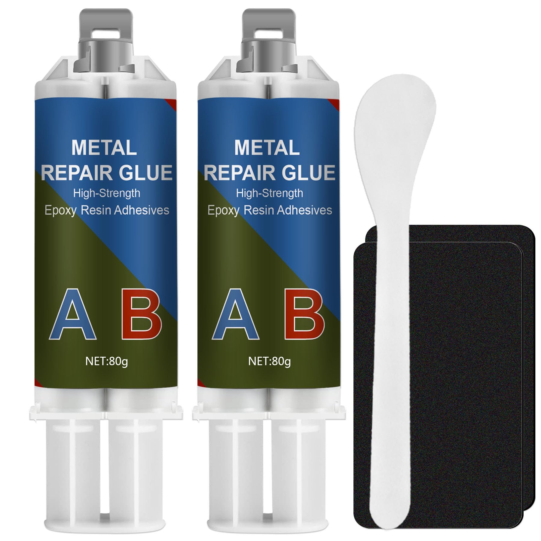160 g Colla per metallo extra forte, metallo liquido resistente al calore, bicomponente per metalli per riparare fessure e crepe sulla superficie di acciaio inossidabile, legno, ceramica ecc.