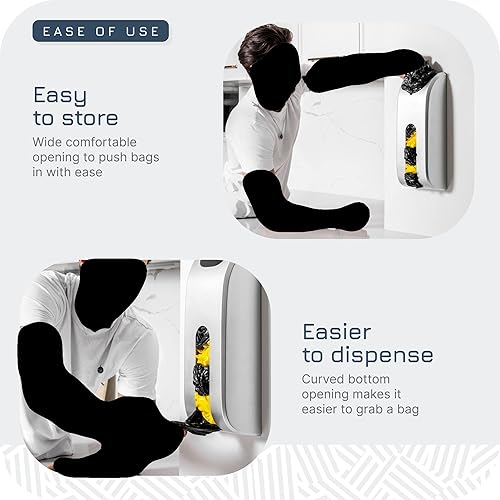 Miniatura 3 de Soporte para bolsas de plástico  Organizador de almacenamiento de bolsa de comestibles de plástico duradero para montaje en pared  A prueba de